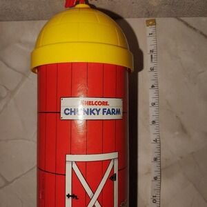 Vintage Farm Silo Toy